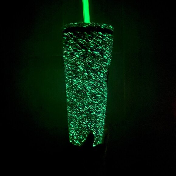 Starbucks Purple Halloween Tumbler 2024.  Purple Glow In The Dark 24 Oz. - Picture 7 of 7